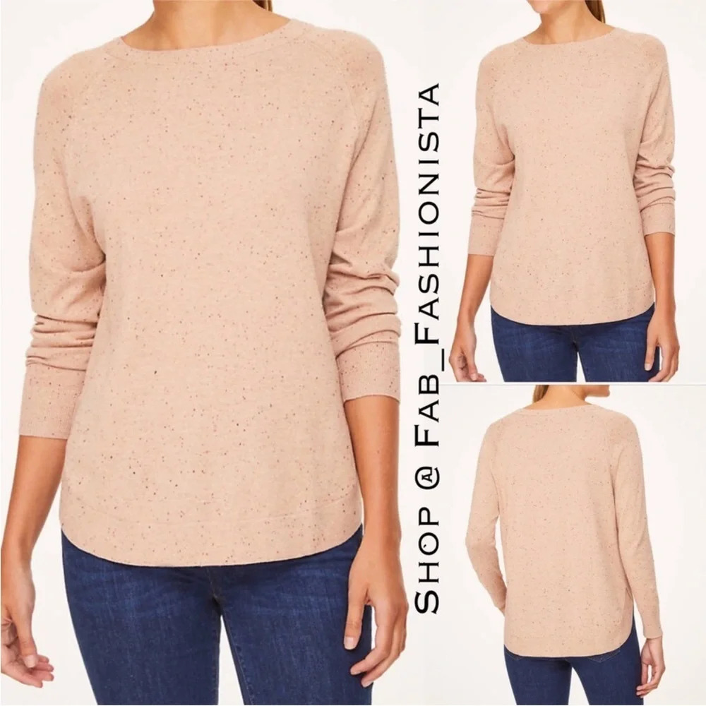 Loft long sleeve sweater top medium